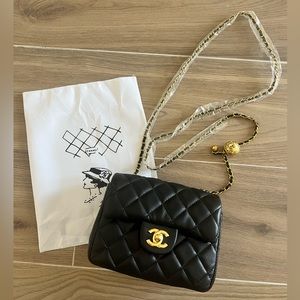 Chanel Quilted Black Bag